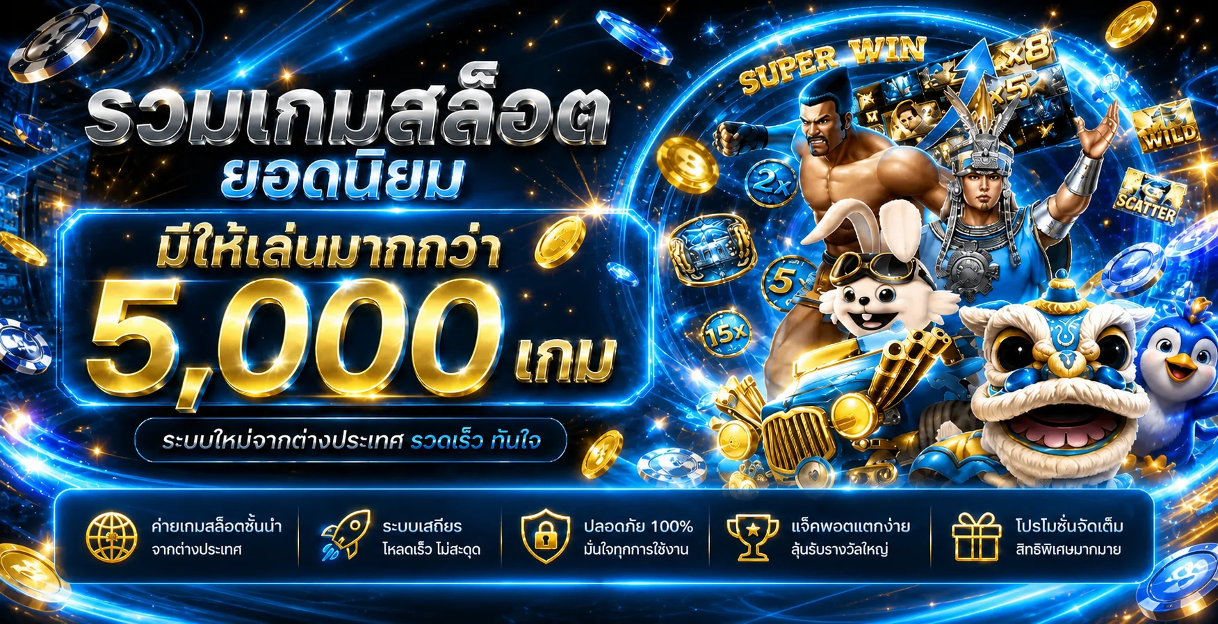 รวมเกมสล็อตยอดนิยมบน Player1688